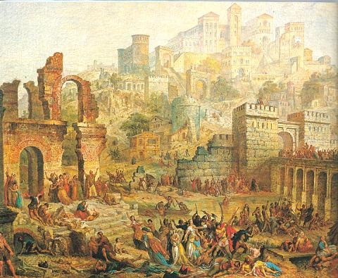 Massacre dos judeus em Metz durante a Primeira Cruzada.