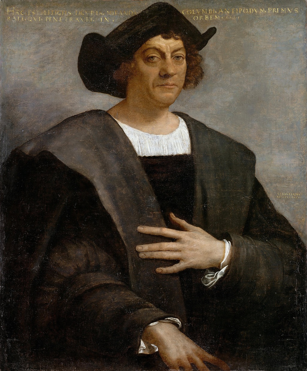 retrato pintado de Cristóvão Colombo