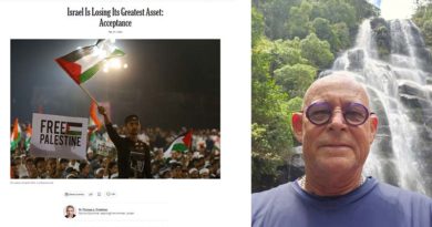 Artigo de opinião de jornalista judeu do NY Times com imagem de liberdade para a Palestina